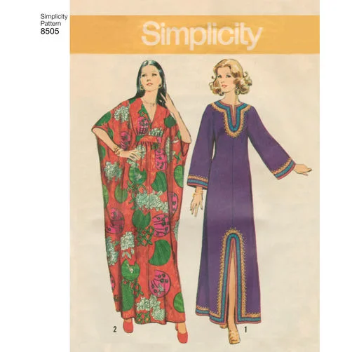 Can't Be Beat Simplicity Vintage Caftans S8505