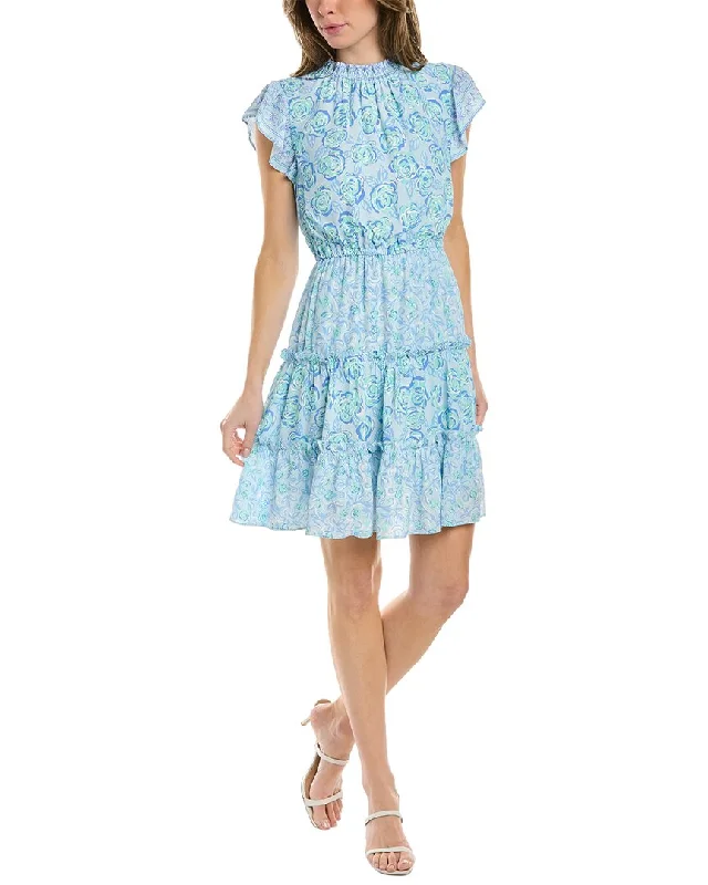 Instant Discount Sail to Sable Ruffle Neck Dress