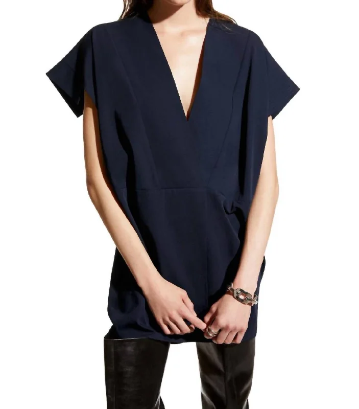 Must-Have Deals Gabrielle Kimono Style Tunic Dress In Midnight Blue