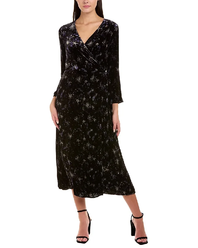 Reduced Prices Johnny Was Stardust Silk-Blend Wrap Dress
