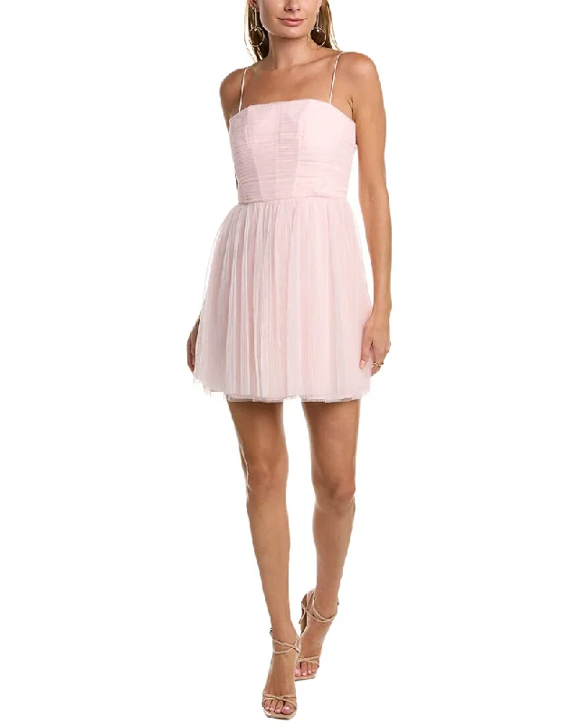 Discount Mania ML Monique Lhuillier Tulle Mini Dress