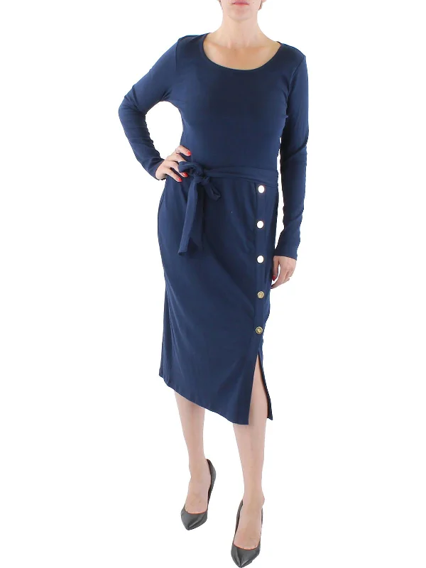 Online Specials Womens Belted Long Maxi Dress