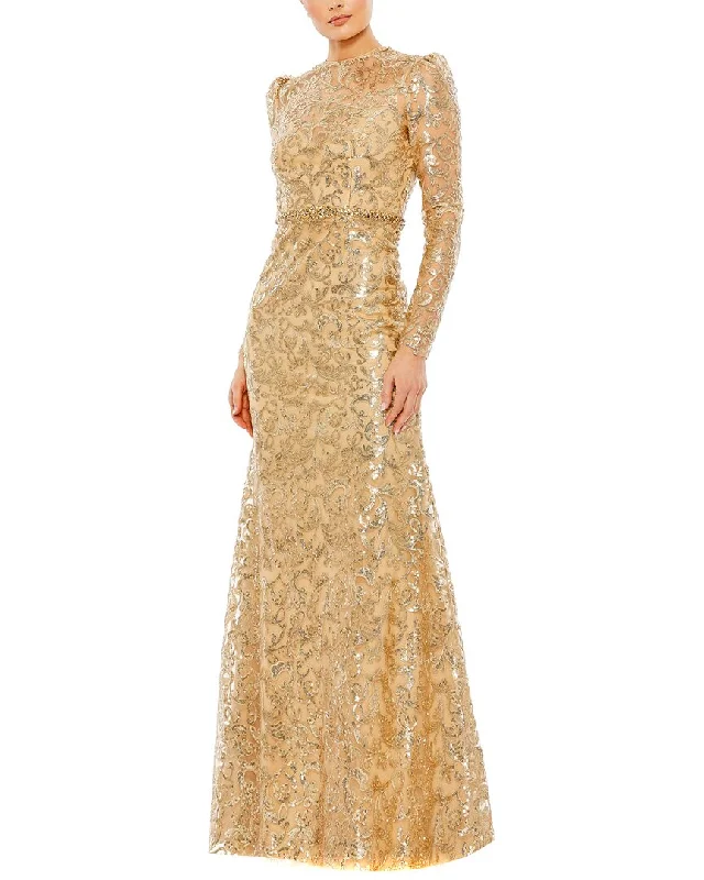 Big Discounts Mac Duggal Embellished High Neck Gown