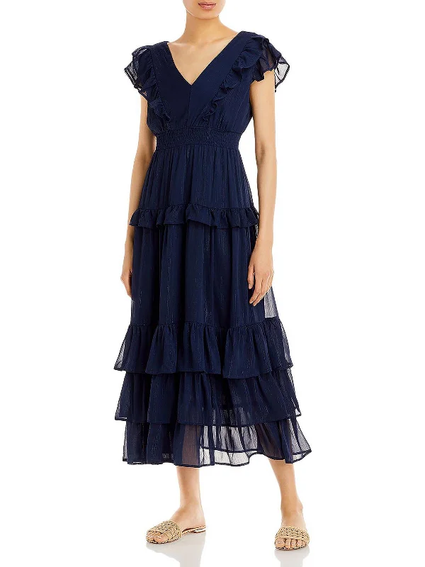 Special Discount Womens Tiered Long Maxi Dress