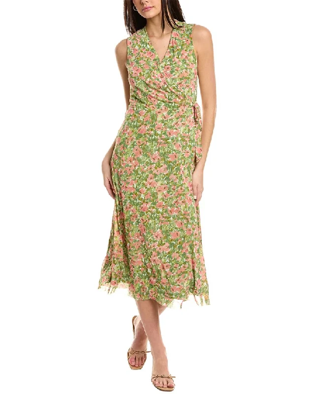 Savings Alert Anne Klein Mesh Faux Wrap Dress