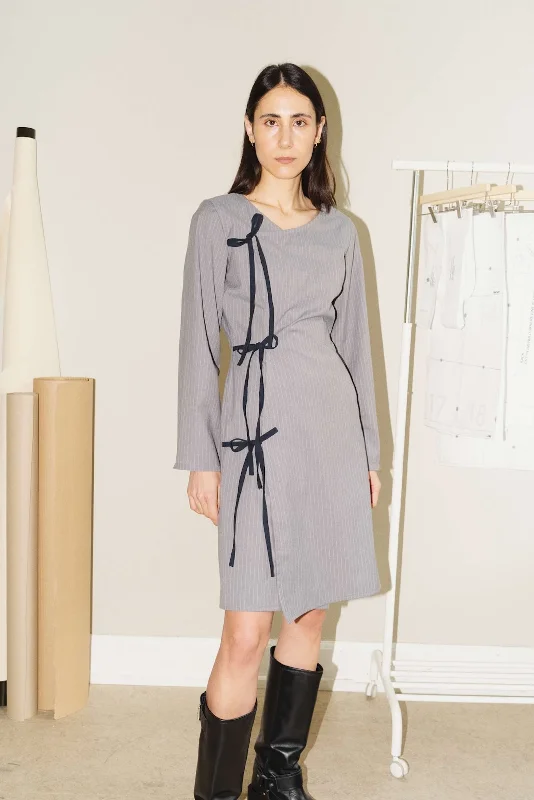 Reduced Prices Puff and Pencil Crossover Dress & Cone Sleeve