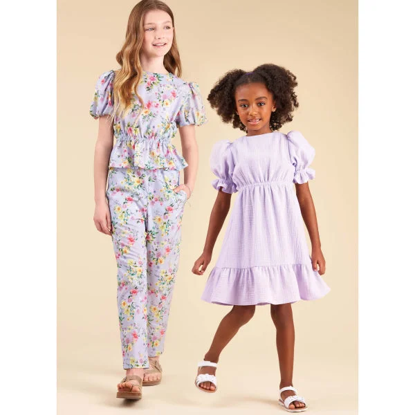 Hurry In New Look Child/Teen Top, Dress and Trousers N6739