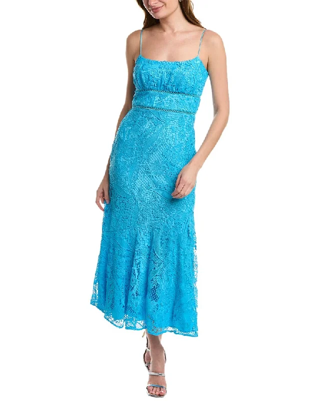 Discount Deals ML Monique Lhuillier Lace Midi Dress