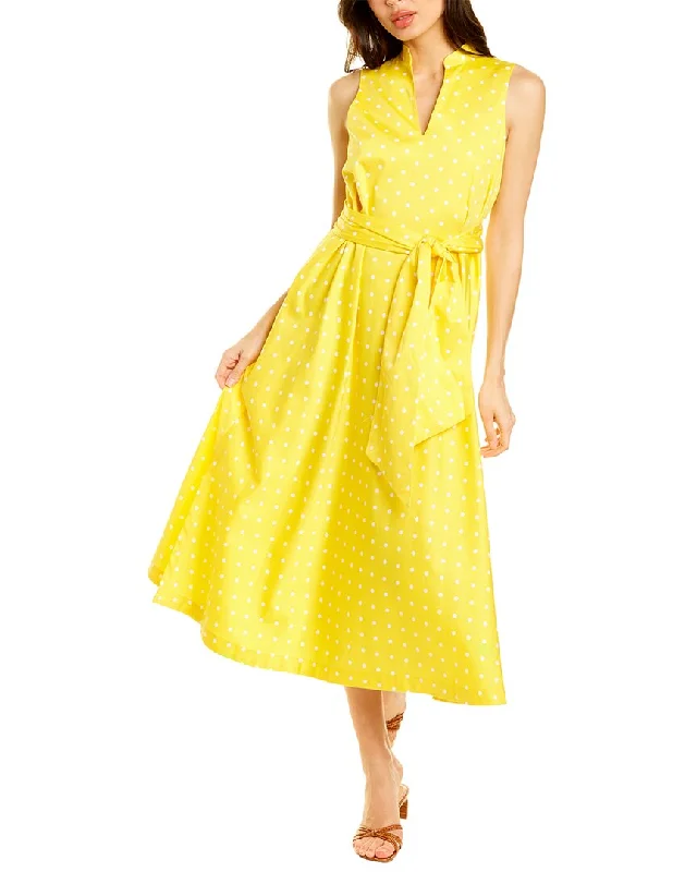 Today's Special Anne Klein Beekman Dot Midi Dress