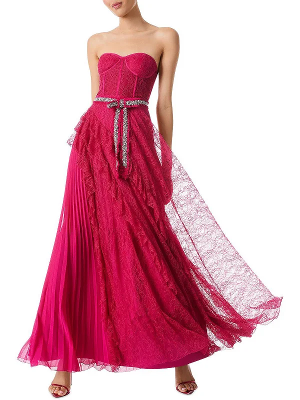 Crazy Deals Womens Lace Maxi Evening Dress
