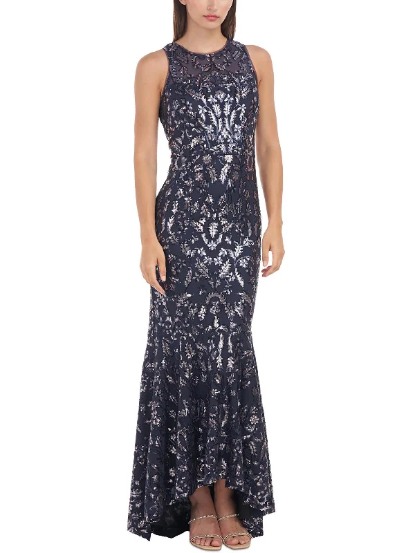 Closeout Womens Sequined Polyester Evening Dress