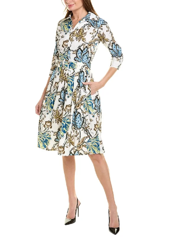 Massive Deals Samantha Sung Audrey 1 3/4-Sleeve Shirtdress