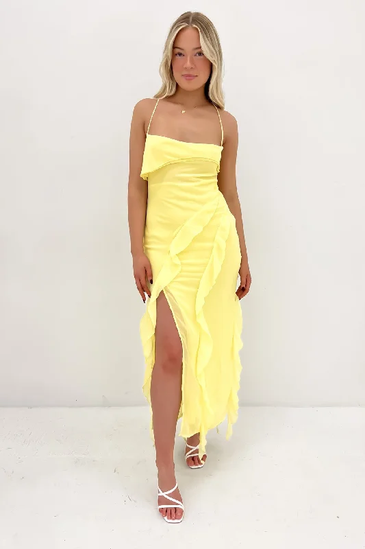 Act Now Loz Maxi Dress Yellow