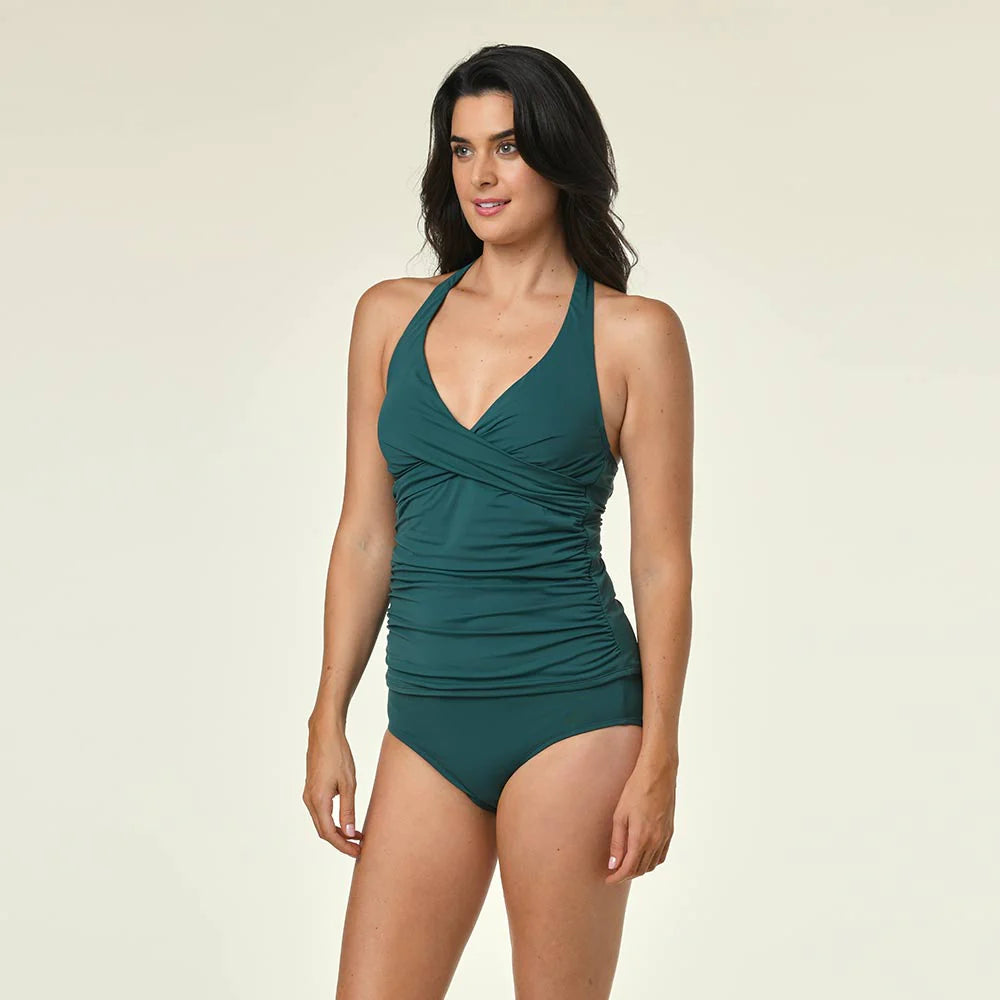 Don't Wait Jantzen Louise Wrap Tankini Top