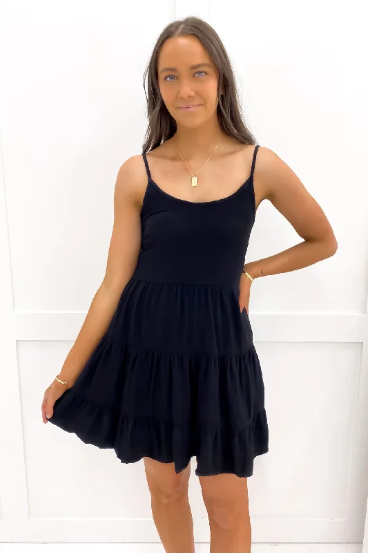 Major Savings Sole Mini Dress Black